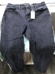 1990s Vintage Time & Tru Black Jeans Pants - Size 8 High-Rise Skinny