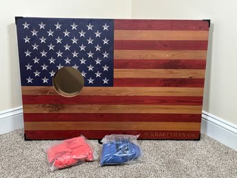 The Kraftsman Company American Flag Cornhole Set