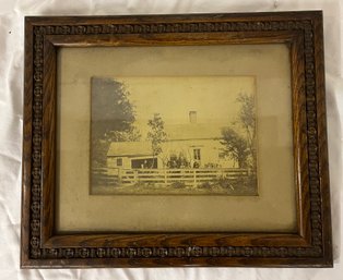 Early CT Framed Homestead Photograph