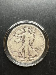 1928-S Walking Liberty Silver Half Dollar