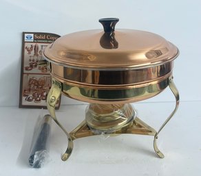 Brand New Daewoo Chafing Dish With Copper Pan