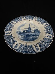 Vintage Blue Holland Plate