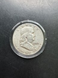 1953 Benjamin Franklin Silver Half Dollar