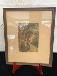 Signed Art 'Westmore Drive' By Wallace Nutting