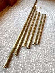 A Collection Of Brass Closet Rods - Already Removed