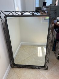 Heavy Wrought Iron Framed Mirror