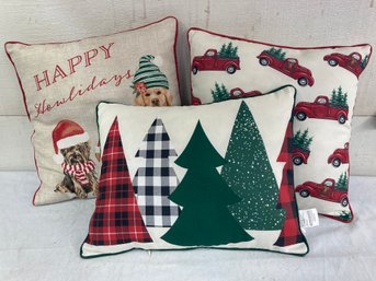 3 Holiday Pillows