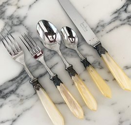 A French Flatware Service For 10 Plus Extras And Serving Pieces From Neiman Marcus