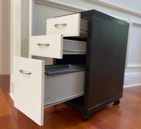 Low File Cabinet With Two Top Drawers