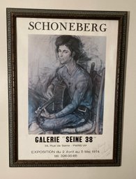Schonberg Mid Century Exposistion Poster  1974  SIGNED