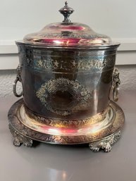 Mappin & Webbs Silverplate Biscuit Barrel