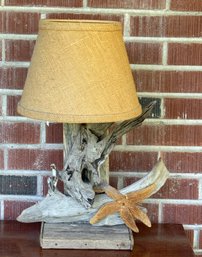 Driftwood & Found Objects Table Or Wall Lamp
