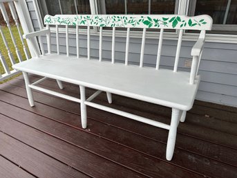 Antique Solid Wood Wooden Outdoor Bench