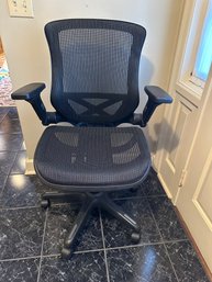 Black Adjustable Office Chair On Wheels