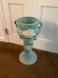 Roseville Large Pottery Planter With Stand