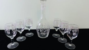 Decanter And Wine Glass Set