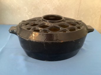 Cast Iron Lattice Top Steamer