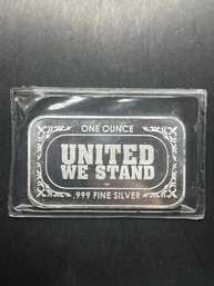 One Ounce  .999 Fine Silver Bar