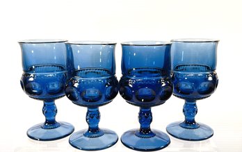 Colony- Color Crown Sapphire Blue Goblets