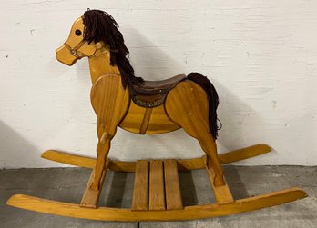 Contemporary Wooden Rocking Hobby Horse
