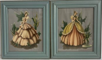 2 1940's Turner Victorian Lady Prints