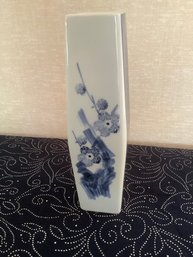 Blue And White Floral Vase