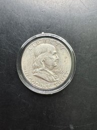 1963-D Benjamin Franklin Silver Half Dollar