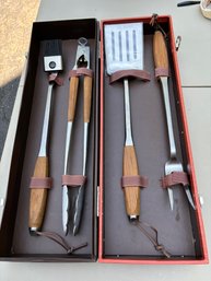 William Sonoma FourWilliam Sonoma Four Piece Barbecue Grill Tool Set