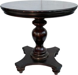 A Solid Mahogany Pedestal Based Library Or Hall Table