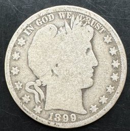 1899-O Barber Silver Half Dollar