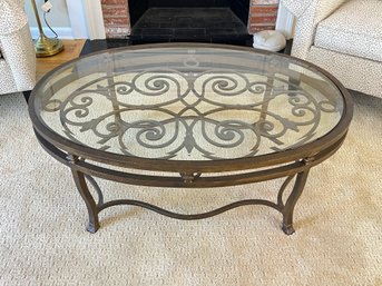 High Quality Iron And Glass Coffee Table