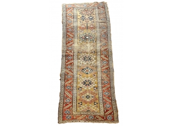 Antique Tribal Persian Wool Runner (3.25 X 9.33)