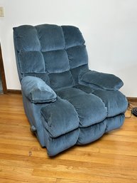 Blue Cushioned Recliner