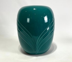 Vintage Ceramic Teal Vase