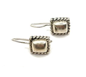 Vintage Sterling Silver Ornate Earrings