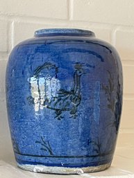 Hand Painted ,glazed Pottery Vase. 8' Tall.