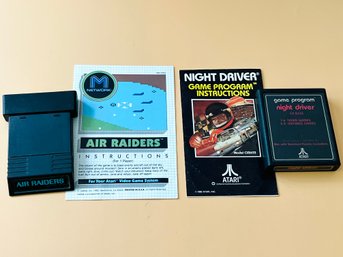 Air Raiders And Night Driver ATARI Games