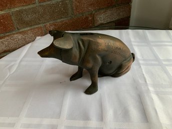 Small Cast Iron Piggy Bank