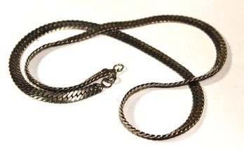 Silver Tone Link Chain Necklace 24' Long