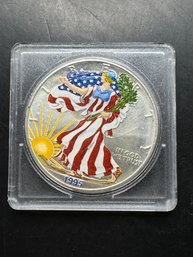 1995 Silver American Eagle Colorized Dollar