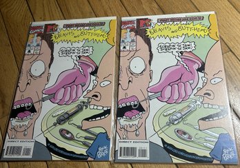 Pair Of High Grade BEAVIS AND BUTTHEAD #1 Comic Books