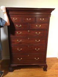 Stunning HENKEL HARRIS Tall Mahogany Dresser - Paid $6,550 - Amazing Condition - VERY Tall - Like New Shape