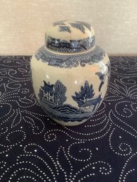 Blue And White Jar