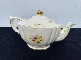 English Sadler Teapot Gold Trim Blackberry Tea Pot