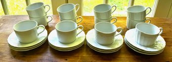 Vintage Lindt-Stymeist China Coffee Cup And Saucers Service For 12