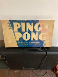 Vintage Ping Pong Equipment In Original Box