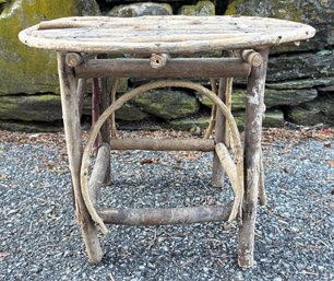 A Vintage Adirondack Stick Style Side Table