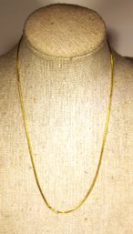 14K Gold Chain Necklace 16' Long Marked '585'