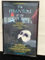 Phantom Of The Opera Broadway Poster In Frame