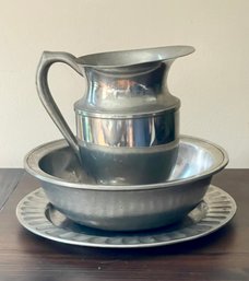 Three Pewter Pieces-Wilton And Empire